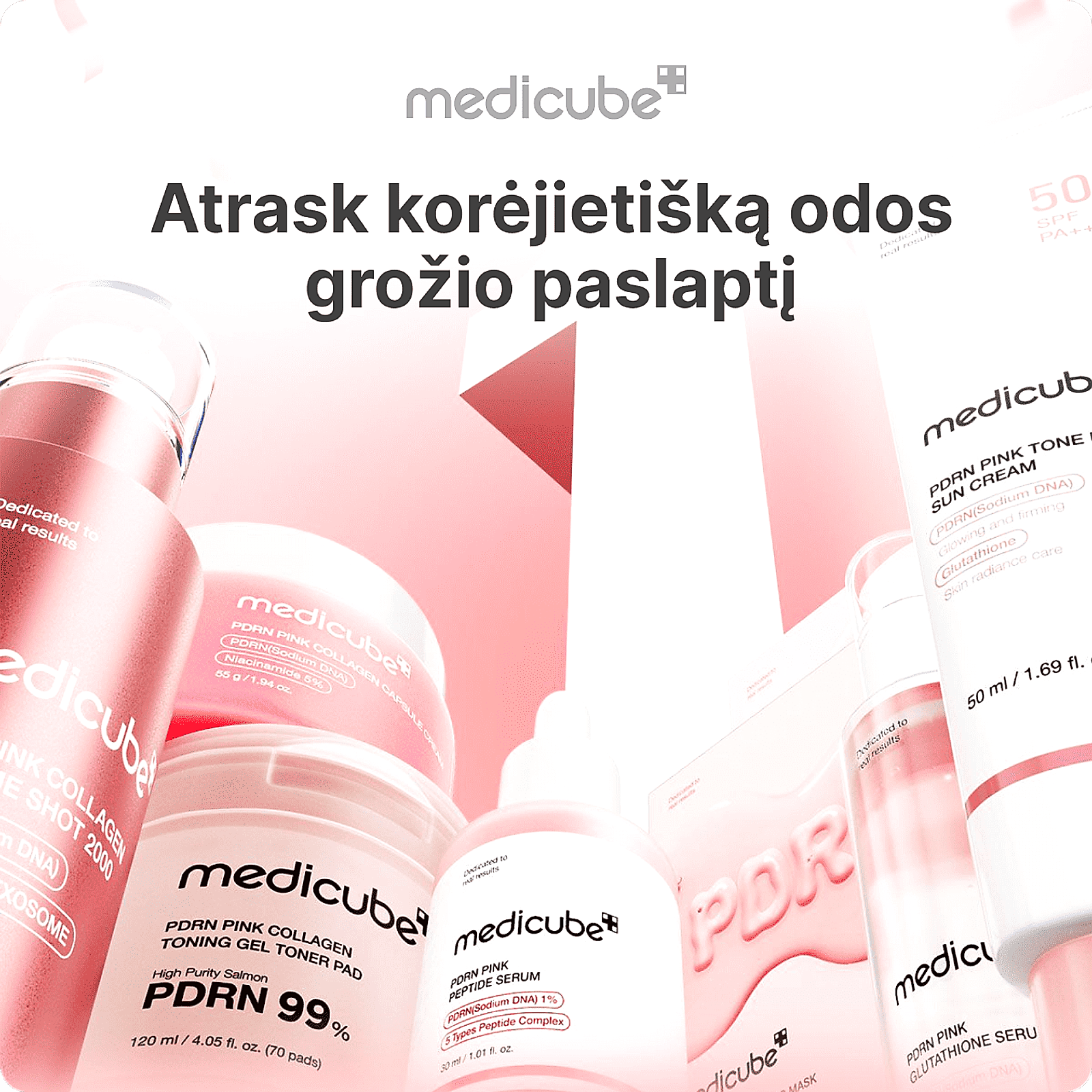 Medicube odos priežiūros reklama