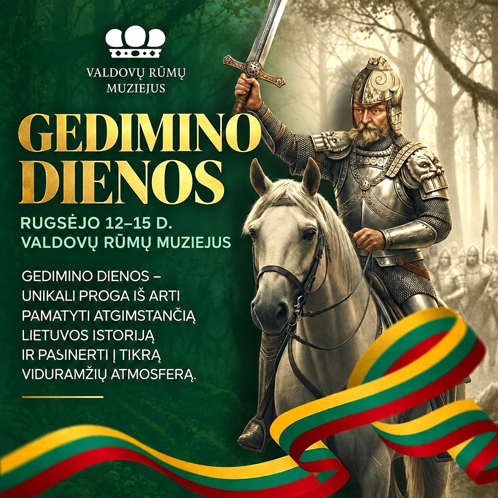 Gedimino dienos – Valdovų rūmų muziejaus reklaminis vizualas